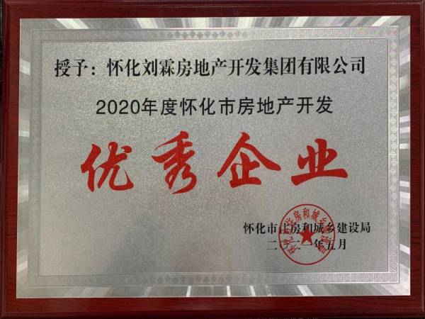 2020年度房地产优秀企业